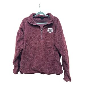 Women's large Texas A&M Maroon Quarter-Zip Fleece Sweatshirt